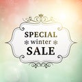 Winter special sale vintage poster