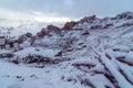 Winter Spiti - Dhankar Village, Spiti Valley, Himachal, India Royalty Free Stock Photo