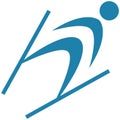 Winter sport - Ski jumping icon