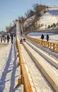 Winter sport in Old Quebec