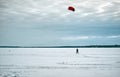 Winter sport during the pandemic time at Oka Park