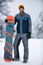 Winter sport- portrait of Snowboarder Royalty Free Stock Photo