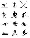 Winter sport symbols