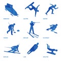 Winter sports icon set 1