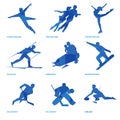 Winter sports icon set 2 Royalty Free Stock Photo