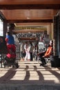 Winter sports shop in Pyrenees