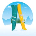 Winter sports ski and snowboard equipment