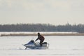 Winter sports snowmobile