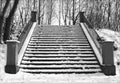 Winter stairway