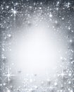 Winter starry christmas background. Royalty Free Stock Photo