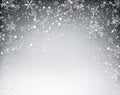 Winter starry christmas background. Royalty Free Stock Photo