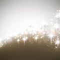 Winter starry christmas background. Royalty Free Stock Photo