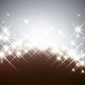 Winter starry christmas background. Royalty Free Stock Photo