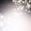 Winter starry christmas background. Royalty Free Stock Photo