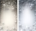 Winter starry christmas background. Royalty Free Stock Photo