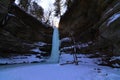 Winter at Starved Rock State Park Wildcat Canyon Royalty Free Stock Photo