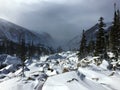 Winter Storm Approaching in Rocky Mountain National Park Royalty Free Stock Photo