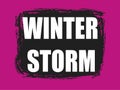 Winter storm banner