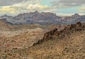 Winter storm in the Black Mountains, western Arizona Royalty Free Stock Photo