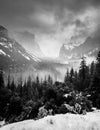 Winter Storm Clearing Yosemite Valley Royalty Free Stock Photo