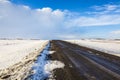 Winter storm coming in Iceland Royalty Free Stock Photo