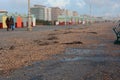 Winter Storm damage on Brighton promenade