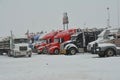 Winter storm forced closing of interstate 94 to all travel.