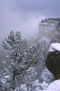 Winter storm in Grand Canyon Royalty Free Stock Photo