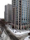 Winter storm passing through charlotte north carolina