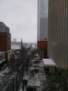 Winter storm passing through charlotte north carolina