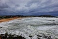Winter Storm Waves, Bondi Beach, Sydney, Australia Royalty Free Stock Photo