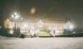 Winter story from Iasi,Romania. Royalty Free Stock Photo