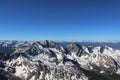 Winter summit view from Huron Peak, Colorado Rocky Mountains Royalty Free Stock Photo