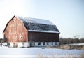 Winter Sun Against the Barn