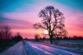 Winter sunrise Royalty Free Stock Photo