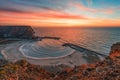 Winter sunrise at Bolata Bay, Varna province, Bulgaria Royalty Free Stock Photo