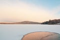 Winter Sunrise at Lake Akan, Hokkaido, Japan Royalty Free Stock Photo