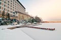 Winter Sunrise at Lake Akan, Hokkaido, Japan Royalty Free Stock Photo