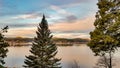 Winter Sunrise On Lake Arrowhead, California