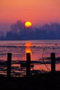 Winter Sunrise On The Lake