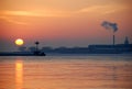 Winter sunrise on Lake Michigan Royalty Free Stock Photo