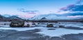 Winter Sunrise at Lochan na h-achlaise Royalty Free Stock Photo