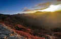 Winter Sunrise at Lungthang, Sikkim