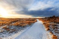 Winter sunrise near Hvide Sande