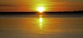 Winter Sunrise Over A Calm Colorado Lake