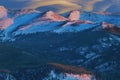 Winter Sunrise Rocky Mountain National Park Royalty Free Stock Photo