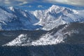 Winter Sunrise Rocky Mountain National Park Royalty Free Stock Photo