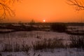 Winter sunset