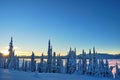 Winter Sunset Royalty Free Stock Photo