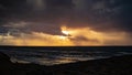 Winter Sunset on Apollonia beach